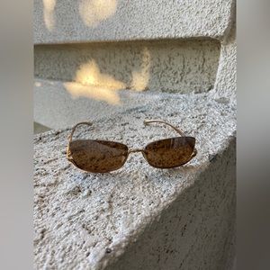 Nina Ricci Slim Half Rim Cat Eye Sunglasses Women
